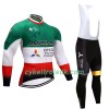 Cykeltøj Langærmet + Bib Cykelbukser Dame 2017 Astana Pro Team N004